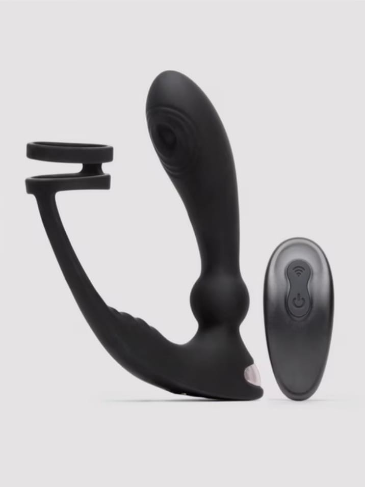 Lovehoney Remote-Control Pleasure Pulse Pulsing Prostate Massager with Double Cock Ring